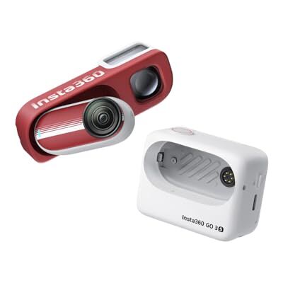 Insta360 GO 3S 64GB Arctic White + Retro Viewfinder (Classic Red) – 4K Tiny Portable Camera, Retro Shooting Experience, Hands-Free POVs, Waterproof Insta360 GO 3S 64GB Arctic White + Retro Viewfinder (Classic Red) – 4K Tiny Portable Camera, Retro Shooting Experience, Hands-Free POVs, Waterproof