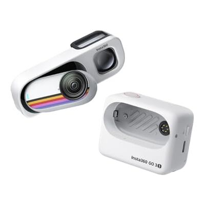 Insta360 GO 3S 64GB Arctic White + Retro Viewfinder (Canvas White) – 4K Tiny Portable Camera, Retro Shooting Experience, Hands-Free POVs, Waterproof Insta360 GO 3S 64GB Arctic White + Retro Viewfinder (Canvas White) – 4K Tiny Portable Camera, Retro Shooting Experience, Hands-Free POVs, Waterproof