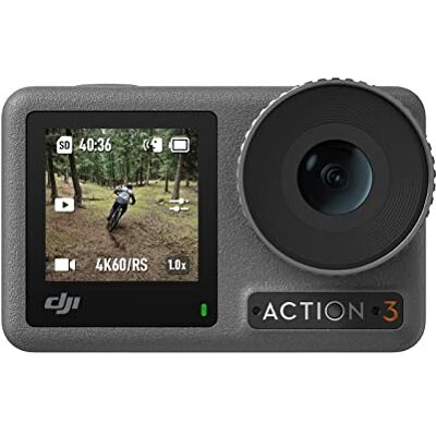 DJI Osmo Action 3 Standard Combo, Waterproof Action Camera with 4K HDR & Super-Wide FOV, 10-Bit Color Depth, HorizonSteady, Cold Resistant & Long-Lasting, Vlogging Camera for YouTube DJI Osmo Action 3 Standard Combo, Waterproof Action Camera with 4K HDR & Super-Wide FOV, 10-Bit Color Depth, HorizonSteady, Cold Resistant & Long-Lasting, Vlogging Camera for YouTube