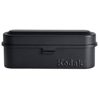 Kodak Film Case for 5 Rolls of 35mm Films Compact, Retro Steel Case to Sort and Safeguard Film Rolls (Black) (Film is not Included) Kodak Film Case for 5 Rolls of 35mm Films Compact, Retro Steel Case to Sort and Safeguard Film Rolls (Black) (Film is not Included)