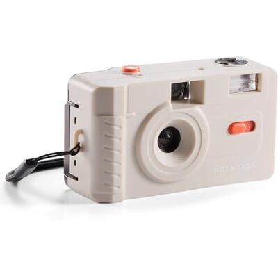 Praktica Reusable 35mm Film Camera, Cream Retro Full Frame Focus Free Flash (Film & 1xAAA not included) Praktica Reusable 35mm Film Camera, Cream Retro Full Frame Focus Free Flash (Film & 1xAAA not included)