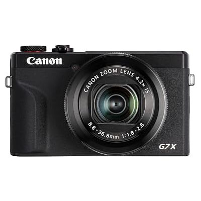 Canon PowerShot G7 X Vlog Camera, 20.1MP High-Resolution CMOS, 4K Video Compact pocket vlog camera for content-creation; intuitive touchscreen, 20.1MP sensor, 24-100mm lens, 4-stop stabilisation Canon PowerShot G7 X Vlog Camera, 20.1MP High-Resolution CMOS, 4K Video Compact pocket vlog camera for content-creation; intuitive touchscreen, 20.1MP sensor, 24-100mm lens, 4-stop stabilisation