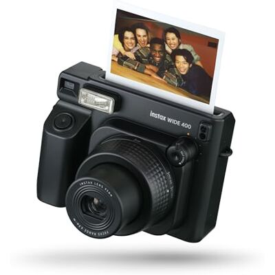 INSTAX WIDE 400 instant film camera, Automatic exposure and flash control, uses our largest film format which is sold separately. Item colour midnight black INSTAX WIDE 400 instant film camera, Automatic exposure and flash control, uses our largest film format which is sold separately. Item colour midnight black
