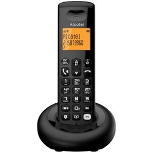 Alcatel E260 SVoice DECT Cordless Phone with Answering Machine Compact Design Large Backlit Display Handsfree Unwanted Call Blocking Black Alcatel E260 SVoice DECT Cordless Phone with Answering Machine Compact Design Large Backlit Display Handsfree Unwanted Call Blocking Black