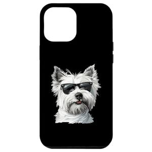 Funny West Highland White Terrier Sunglasses Dog iPhone 14 Pro Max West Highland White Terrier Sunglasses Dog Breed Westie Case