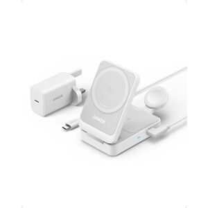 Anker MagGo Wireless Charging Station - 3-in-1 Foldable MagSafe Qi2 Charger Anker MagGo Wireless Charging Station - 3-in-1 Foldable MagSafe Qi2 Charger