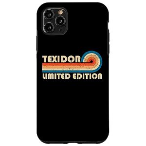 Customized Last Name Gifts Matching Family Team iPhone 11 Pro Max TEXIDOR Surname Retro Vintage 80s 90s Birthday Reunion Case