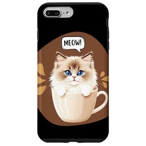 Pet Café Inspired Creations Art Coffee Love iPhone 7 Plus/8 Plus Espresso Paws Adoration Pet In a Cup of Coffee Coffee Lover Case