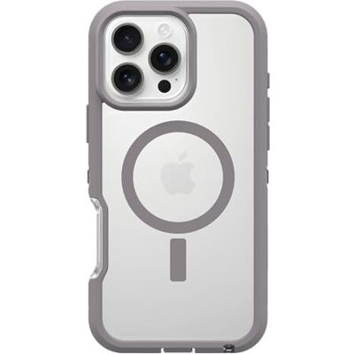 OtterBox Defender XT MagSafe Case for iPhone 16 Pro Max, Clear/Grey OtterBox Defender XT MagSafe Case for iPhone 16 Pro Max, Clear/Grey
