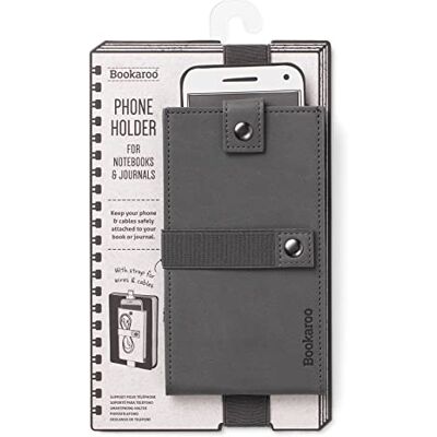 Bookaroo Charcoal Phone Case - Practical, Stylish for Work & School Bookaroo Charcoal Phone Case - Practical, Stylish for Work & School