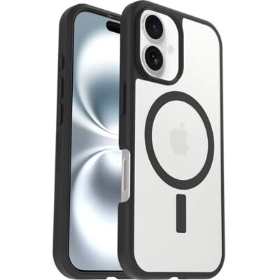 OtterBox Sleek MagSafe Case for iPhone 16, Clear/Black OtterBox Sleek MagSafe Case for iPhone 16, Clear/Black
