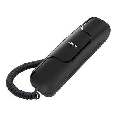 Alcatel T06 Wired Landline Telephone Ultra-Compact Design Wall Mountable Redial Button Black Alcatel T06 Wired Landline Telephone Ultra-Compact Design Wall Mountable Redial Button Black