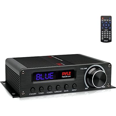 Pyle Wireless Bluetooth Home Audio Amplifier 100W 5.1 Channel Home Theater Power Stereo Receiver, Surround Sound w/HDMI, AUX, FM Antenna, Subwoofer Speaker Input, 12V Adapter Pyle Wireless Bluetooth Home Audio Amplifier 100W 5.1 Channel Home Theater Power Stereo Receiver, Surround Sound w/HDMI, AUX, FM Antenna, Subwoofer Speaker Input, 12V Adapter
