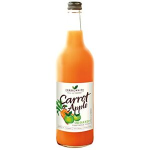 James White Organic Carrot and Apple Juice Vegan No Added Sugar Picked and Pressed (Pack of 6x750ml) James White Organic Carrot and Apple Juice Vegan No Added Sugar Picked and Pressed (Pack of 6x750ml)