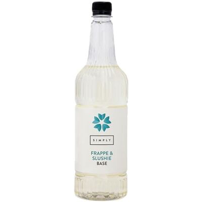 Simply Liquid Frappe & Slushie Base Syrup 1L – Frozen Drink Base for Frappes, Slushies & Iced Beverages – Vegan & Halal Syrup for Creative Café-Style Drinks Simply Liquid Frappe & Slushie Base Syrup 1L – Frozen Drink Base for Frappes, Slushies & Iced Beverages – Vegan & Halal Syrup for Creative Café-Style Drinks