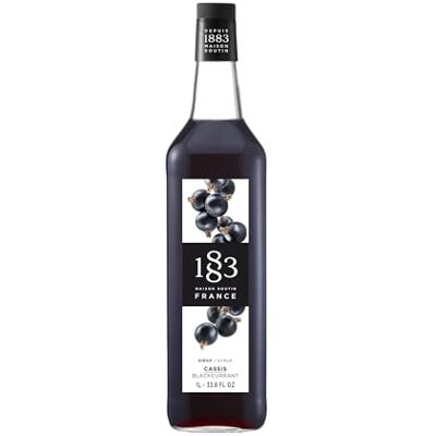 1883 MAISON ROUTIN Premium Blackcurrant Syrup – Intense Berry Flavoured Syrup for Cocktails, Sodas, Iced Drinks & Desserts, Vegan-Friendly, 1L Glass Bottle 1883 MAISON ROUTIN Premium Blackcurrant Syrup – Intense Berry Flavoured Syrup for Cocktails, Sodas, Iced Drinks & Desserts, Vegan-Friendly, 1L Glass Bottle
