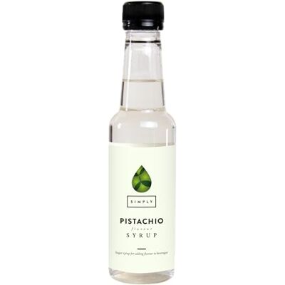 Simply Pistachio Syrup, Vegan & Nut Free Flavoured Syrup for Coffee, Cocktails & Baking (250ml) Simply Pistachio Syrup, Vegan & Nut Free Flavoured Syrup for Coffee, Cocktails & Baking (250ml)