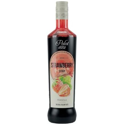 Polot 1882 Strawberry Syrup 70cl – Italian Bar-Grade Non-Alcoholic Syrup, Juicy Red-Berry Sweetness, Gluten-Free, Perfect for Daiquiris, Lemonades, Milkshakes, Iced Teas, Cocktails & Mocktails Polot 1882 Strawberry Syrup 70cl – Italian Bar-Grade Non-Alcoholic Syrup, Juicy Red-Berry Sweetness, Gluten-Free, Perfect for Daiquiris, Lemonades, Milkshakes, Iced Teas, Cocktails & Mocktails