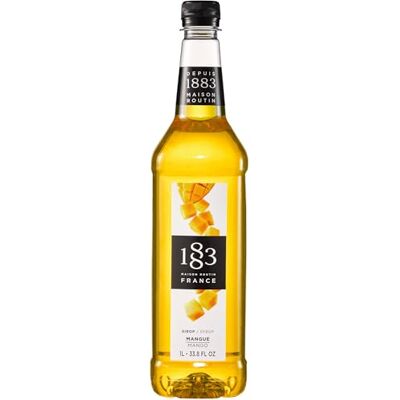 1883 MAISON ROUTIN Premium Mango Syrup for Iced Tea, Cocktails, Mocktails, Smoothies, Desserts Vegan-Friendly, Allergen-Free, No Preservatives 1L PET Bottle 1883 MAISON ROUTIN Premium Mango Syrup for Iced Tea, Cocktails, Mocktails, Smoothies, Desserts Vegan-Friendly, Allergen-Free, No Preservatives 1L PET Bottle