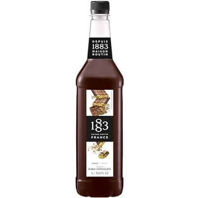 1883 MAISON ROUTIN Premium Dubai Chocolate Syrup – Natural Flavoured Syrup, Perfect for Pancakes, Baking, Hot Drinks, Ice Tea, Smoothies, Desserts, Vegan-Friendly, Allergen-Free – 1L PET Bottle 1883 MAISON ROUTIN Premium Dubai Chocolate Syrup – Natural Flavoured Syrup, Perfect for Pancakes, Baking, Hot Drinks, Ice Tea, Smoothies, Desserts, Vegan-Friendly, Allergen-Free – 1L PET Bottle