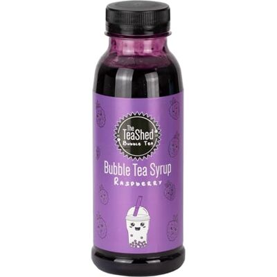 The *TeaShed The TeaSed Raspberry Bubble Tea Fruit Syrup 330ml 11 Servings Use with Popping Boba Juice Pearls by THE TeaShed The *TeaShed The TeaSed Raspberry Bubble Tea Fruit Syrup 330ml 11 Servings Use with Popping Boba Juice Pearls by THE TeaShed