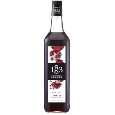 1883 MAISON ROUTIN Premium Pomegranate Syrup, 1 Litre Glass Bottle 1883 MAISON ROUTIN Premium Pomegranate Syrup, 1 Litre Glass Bottle
