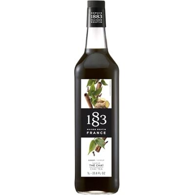 1883 MAISON ROUTIN Premium Chai Tea Syrup, 1 Litre Glass Bottle Flavoured Syrup, For Coffee, Tea, Cocktails, Iced Drinks & Desserts, Made with Pure Cane Sugar, No Artificial Colours, Vegan 1883 MAISON ROUTIN Premium Chai Tea Syrup, 1 Litre Glass Bottle Flavoured Syrup, For Coffee, Tea, Cocktails, Iced Drinks & Desserts, Made with Pure Cane Sugar, No Artificial Colours, Vegan