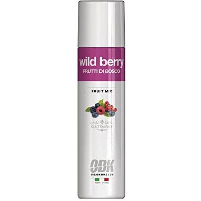 ODK Wild Berry Puree Infused Fruit Syrup for Cocktails, Daiquiri, Smoothies, Cooking, Baking and Desserts, 75cl ODK Wild Berry Puree Infused Fruit Syrup for Cocktails, Daiquiri, Smoothies, Cooking, Baking and Desserts, 75cl