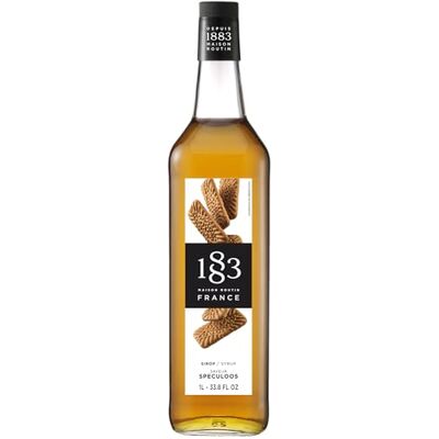 1883 MAISON ROUTIN Speculoos Premium Syrup for Coffee, Lattes, Desserts Spiced Biscuit Syrup 1L Glass Bottle 1883 MAISON ROUTIN Speculoos Premium Syrup for Coffee, Lattes, Desserts Spiced Biscuit Syrup 1L Glass Bottle