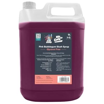 Mr Cool It Pink Bubblegum Slush Syrup 5L Mr Cool It Pink Bubblegum Slush Syrup 5L