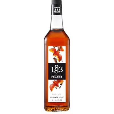 1883 MAISON ROUTIN Premium Pumpkin Spice Syrup, Flavoured Syrup for Coffee, Desserts, Cocktails, Natural Flavour, Vegan-Friendly, Allergen-Free and No Artificial Colours 1L Glass Bottle 1883 MAISON ROUTIN Premium Pumpkin Spice Syrup, Flavoured Syrup for Coffee, Desserts, Cocktails, Natural Flavour, Vegan-Friendly, Allergen-Free and No Artificial Colours 1L Glass Bottle