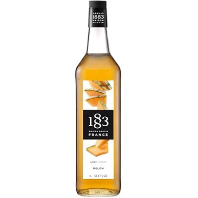 1883 MAISON ROUTIN Premium Melon Syrup, 1 Litre Glass Bottle Flavoured Syrup, For Coffee, Tea, Cocktails, Iced Drinks & Desserts, Made with Pure Cane Sugar, No Artificial Colours, Vegan 1883 MAISON ROUTIN Premium Melon Syrup, 1 Litre Glass Bottle Flavoured Syrup, For Coffee, Tea, Cocktails, Iced Drinks & Desserts, Made with Pure Cane Sugar, No Artificial Colours, Vegan