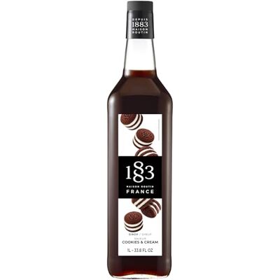 1883 MAISON ROUTIN Premium Cookies & Cream Syrup – Flavoured Coffee Syrup, Desserts, Milkshakes, Cocktails, Vegan-Friendly, Allergen-Free, No Artificial Colours, 1L Glass Bottle 1883 MAISON ROUTIN Premium Cookies & Cream Syrup – Flavoured Coffee Syrup, Desserts, Milkshakes, Cocktails, Vegan-Friendly, Allergen-Free, No Artificial Colours, 1L Glass Bottle