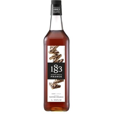 1883 MAISON ROUTIN Premium Toffee Crunch Syrup – Flavoured Coffee & Dessert Syrup, Vegan-Friendly, No Artificial Colours, 1L Glass Bottle 1883 MAISON ROUTIN Premium Toffee Crunch Syrup – Flavoured Coffee & Dessert Syrup, Vegan-Friendly, No Artificial Colours, 1L Glass Bottle