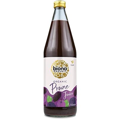Biona Organic Prune Juice 750ml, Pack of 6 Pressed With Only Ideal Quality Prunes and Water Recyclable Glass Bottle No Added Sugar Vegan Ready To Drink, Serve Chilled Biona Organic Prune Juice 750ml, Pack of 6 Pressed With Only Ideal Quality Prunes and Water Recyclable Glass Bottle No Added Sugar Vegan Ready To Drink, Serve Chilled