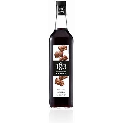 1883 MAISON ROUTIN Premium Brownie Flavoured Syrup for Cocktails, Mocktails, Smoothies, Iced Tea, Desserts Glass 1L 1883 MAISON ROUTIN Premium Brownie Flavoured Syrup for Cocktails, Mocktails, Smoothies, Iced Tea, Desserts Glass 1L