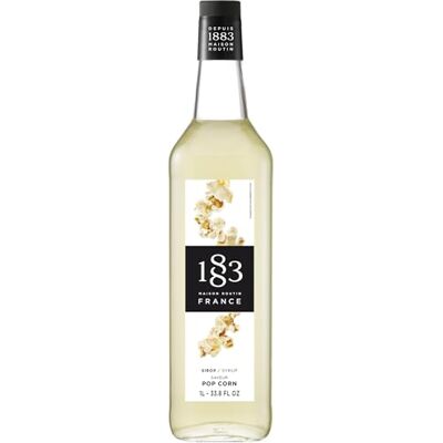 1883 MAISON ROUTIN Premium Popcorn Syrup Made with Pure Cane Sugar for Coffee, Milkshakes & Desserts Sweet Buttery Flavour, No Preservatives 1L Glass Bottle 1883 MAISON ROUTIN Premium Popcorn Syrup Made with Pure Cane Sugar for Coffee, Milkshakes & Desserts Sweet Buttery Flavour, No Preservatives 1L Glass Bottle