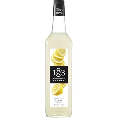 1883 MAISON ROUTIN Premium Lemon Syrup, 1 Litre Glass Bottle Premium Lemon Syrup, 1 Litre Glass Bottle 1883 MAISON ROUTIN Premium Lemon Syrup, 1 Litre Glass Bottle Premium Lemon Syrup, 1 Litre Glass Bottle