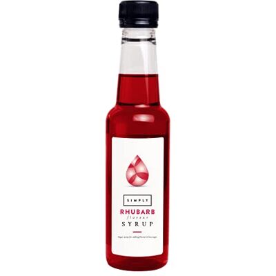 Simply Rhubarb Syrup, Vegan & Nut Free Flavoured Syrup for Coffee, Cocktails & Baking (250ml) Simply Rhubarb Syrup, Vegan & Nut Free Flavoured Syrup for Coffee, Cocktails & Baking (250ml)