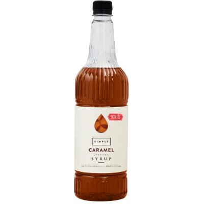 Simply Sugar Free Caramel Syrup, Low Calorie, Vegan & Nut Free Flavoured Syrup for Coffee, Cocktails & Baking (1 Litre) Simply Sugar Free Caramel Syrup, Low Calorie, Vegan & Nut Free Flavoured Syrup for Coffee, Cocktails & Baking (1 Litre)