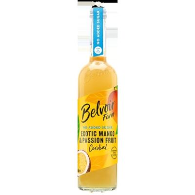BELVOIR FRUIT FARMS Belvoir Farm Exotic Mango & Passionfruit Cordial, Real Fruit, Simple Ingredients, Dilute to Taste, No Added Sugar, Gluten Free, Suitable for Vegans & Vegetarians 6x500ml BELVOIR FRUIT FARMS Belvoir Farm Exotic Mango & Passionfruit Cordial, Real Fruit, Simple Ingredients, Dilute to Taste, No Added Sugar, Gluten Free, Suitable for Vegans & Vegetarians 6x500ml