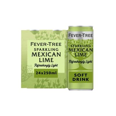 FEVER-TREE Premium Sparkling Mexican Lime, Pack of 6 x 4 x 250ml FEVER-TREE Premium Sparkling Mexican Lime, Pack of 6 x 4 x 250ml