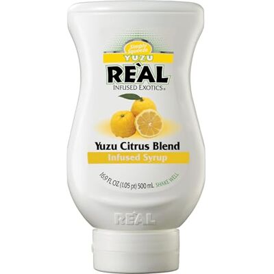 Reàl Infused Exotics Reàl Syrups Reàl Yuzu Citrus Blend Infused Fruit Syrup Real Yuzu juice Great for Cocktails, Cooking, Baking and Desserts 500ml Reàl Infused Exotics Reàl Syrups Reàl Yuzu Citrus Blend Infused Fruit Syrup Real Yuzu juice Great for Cocktails, Cooking, Baking and Desserts 500ml