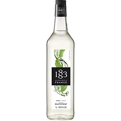 1883 MAISON ROUTIN Premium Mojito Mint Syrup, Refreshing Herbal Flavour for Cocktails, Lemonades and Mocktails, Vegan-Friendly, No Preservatives or Artificial Flavours – 1L Glass Bottle 1883 MAISON ROUTIN Premium Mojito Mint Syrup, Refreshing Herbal Flavour for Cocktails, Lemonades and Mocktails, Vegan-Friendly, No Preservatives or Artificial Flavours – 1L Glass Bottle