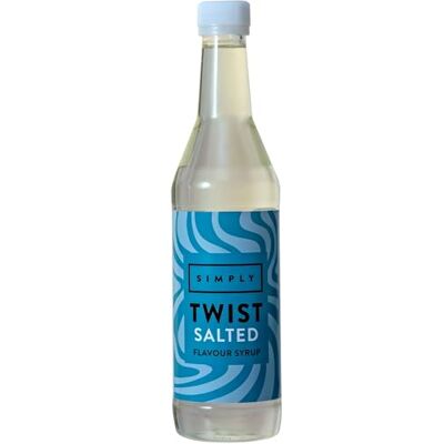 Simply Twist Salted Flavour Coffee Syrup (485ml) – Add a Touch of Luxury to Hot Chocolate, Lattes & More – Vegan Syrup for Coffee Drinks – For Baristas, Cafés & Creative Home Brewers Simply Twist Salted Flavour Coffee Syrup (485ml) – Add a Touch of Luxury to Hot Chocolate, Lattes & More – Vegan Syrup for Coffee Drinks – For Baristas, Cafés & Creative Home Brewers