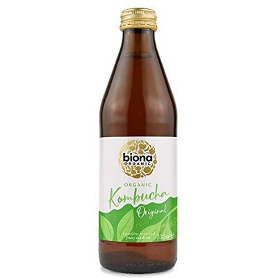 Biona Organic Kombucha Original 330ml, Pack of 6 Certified Organic Brewed Tea, Herbal Extract and Kombucha Cultures, Refreshing Drink, Suitable for Vegans Biona Organic Kombucha Original 330ml, Pack of 6 Certified Organic Brewed Tea, Herbal Extract and Kombucha Cultures, Refreshing Drink, Suitable for Vegans