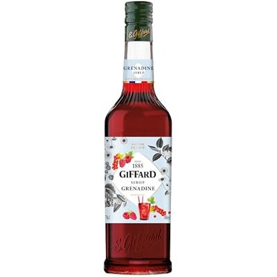 Giffard Grenadine Syrup French Recipe and Manufactured Gourmet and Intense 700ml, 0.0% vol, 70cl Giffard Grenadine Syrup French Recipe and Manufactured Gourmet and Intense 700ml, 0.0% vol, 70cl