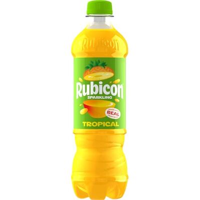 Rubicon Tropical Sparkling Fruit Soft Drink, 12 Pack, 500ml Bottles Lively blend of tropical fruit juices including pineapple, passion fruit, and mango. Rubicon Tropical Sparkling Fruit Soft Drink, 12 Pack, 500ml Bottles Lively blend of tropical fruit juices including pineapple, passion fruit, and mango.