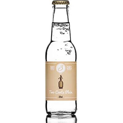 3 THREE CENTS ARTISANAL BEVERAGES EST. 2014 Three Cents Two Cents Plain Premium Soda Mixer – (12 x 200 ml Bottles) – Fizzy Spring Water for Cocktails & Long Drinks 3 THREE CENTS ARTISANAL BEVERAGES EST. 2014 Three Cents Two Cents Plain Premium Soda Mixer – (12 x 200 ml Bottles) – Fizzy Spring Water for Cocktails & Long Drinks