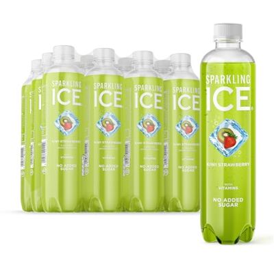 Sparkling Ice Kiwi Strawberry flavour sparkling water with antioxidants and vitamins, No sugar, 500ml Bottles (Pack of 12) Sparkling Ice Kiwi Strawberry flavour sparkling water with antioxidants and vitamins, No sugar, 500ml Bottles (Pack of 12)
